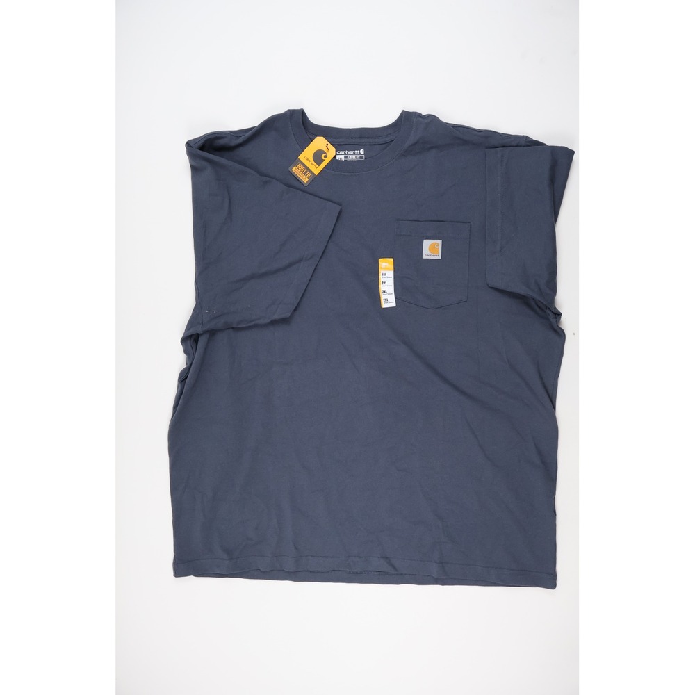 Carhartt T-Shirt K87 Heavyweight Pocket Bluestone Solid 2XL NWT